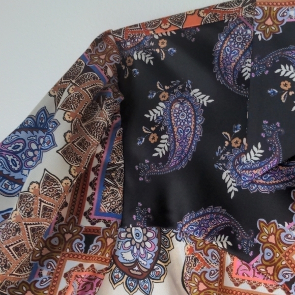 𝅺petersyn Agnes Paisley Print Shirt Dress NWT - Picture 11 of 14